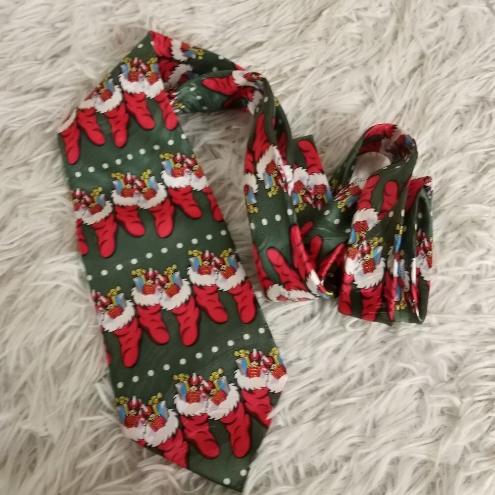 Keith Daniels Christmas Neck Tie Necktie Stockings Holidays